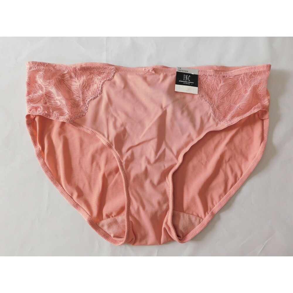 INC Women's Hipster Panties Pink Size 1X Panty New